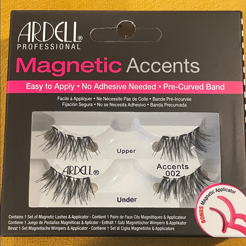 Ardell Magnetic Accents Eyelash Collection (3boxes+Lilly Lash Magnetic Eyeliner)